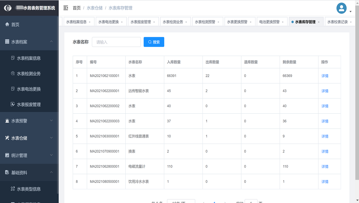 金財(cái)云水務(wù)表務(wù)管理平臺(tái)